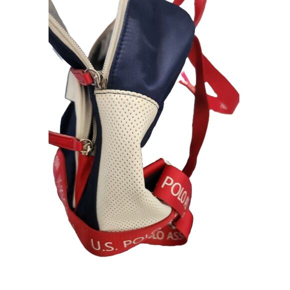 U.S. Polo Assn. Red White Blue Backpack - Logo Straps & Patch - Pre-Owned - Picture 5 of 7